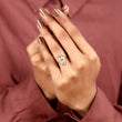 Cushion Cut Lab Diamond Seven Prong Solitaire Engagement Ring