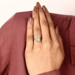Cushion Cut Lab Diamond Seven Prong Solitaire Engagement Ring