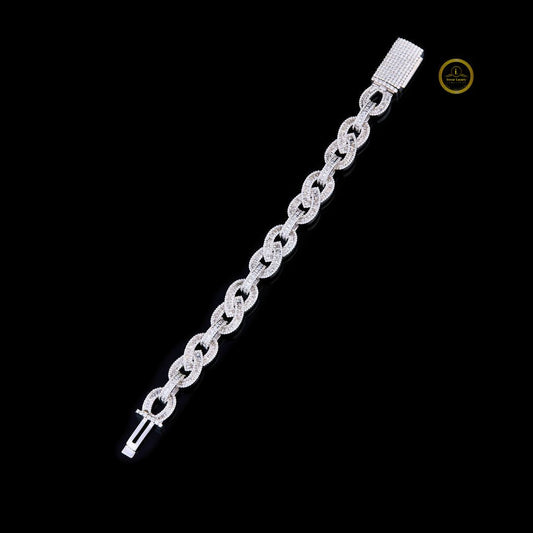 Lab Grown Oval Cuban Link Diamond Bracelet