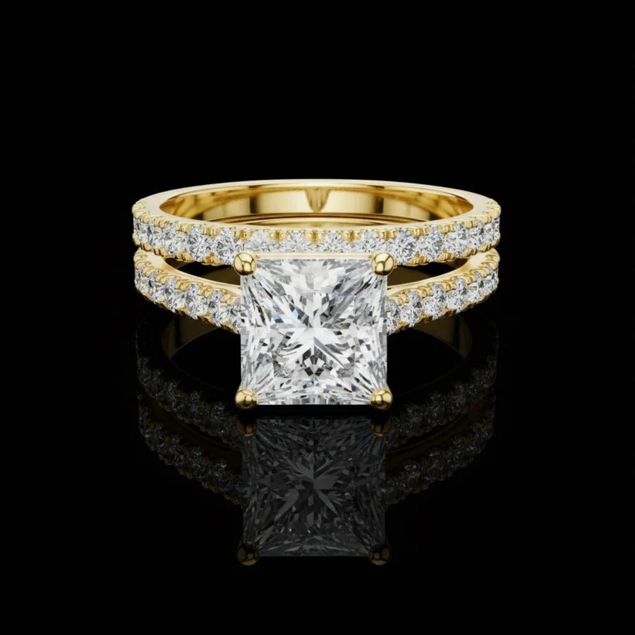 Moissanite Anniversary Ring