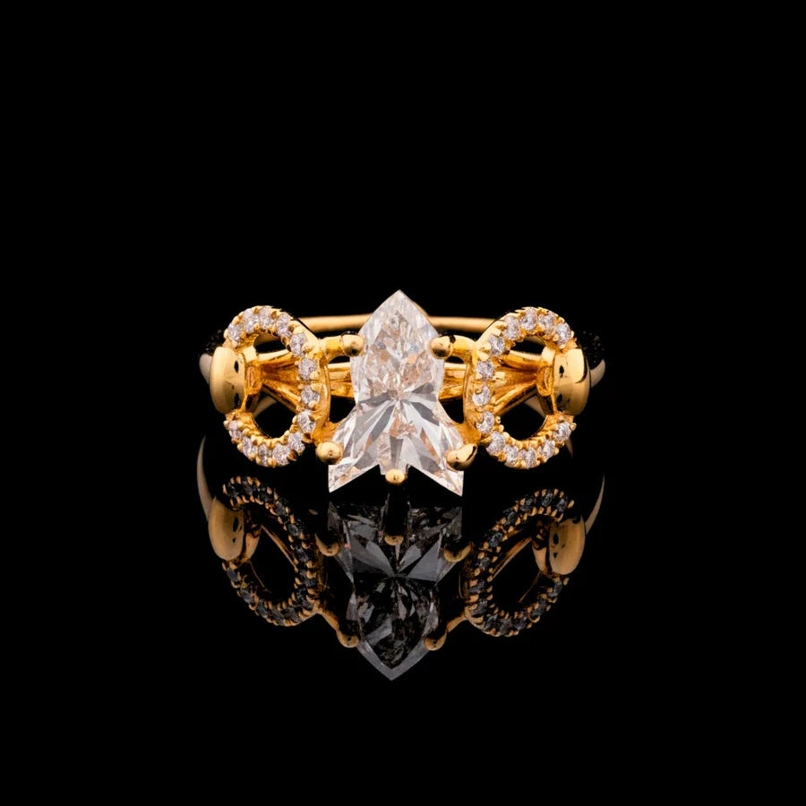 Lab Diamond Antique Cut Ring