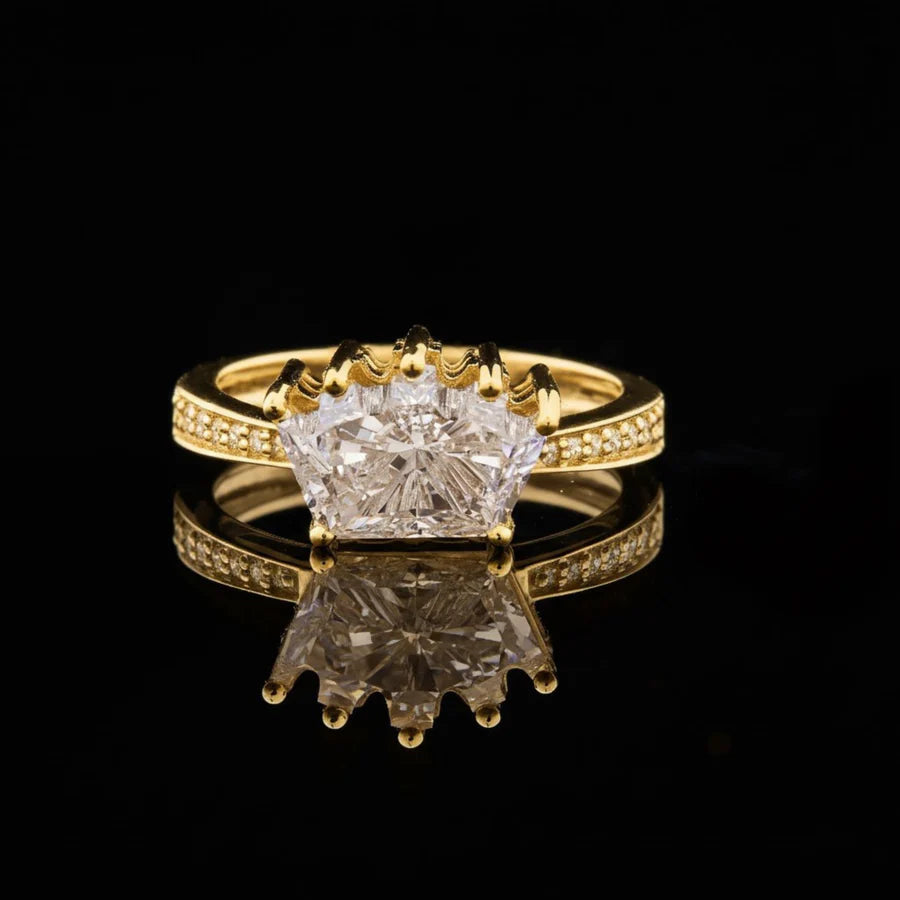 Moissanite Antique Cut Ring
