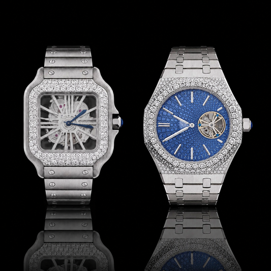 Moissanite Diamond Timepiece Collection Exclusive Skeleton And Pavé Diamond Luxury Watches for Japan Collectors