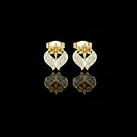 Sculpted Floral Motif with Brilliant Round Moissanite Diamonds Signature Fine Jewelry