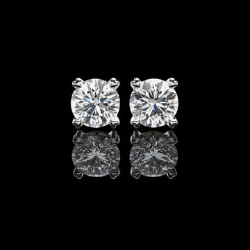 2.57 TCW Chic & Modern Moissanite Diamond Stud Earring for the Fine Forward