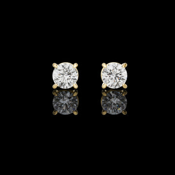 2.50 TCW Delight Moissanite Round Cut Solitaire Diamond Stud Earrings Pure Fire, Luxury Elegance