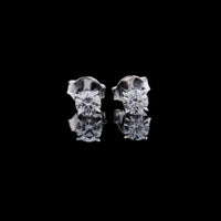 2.22 TCW Brilliant Sparkle Round Cut Moissanite Round Diamond Stud Earring in Gold By Ivevar