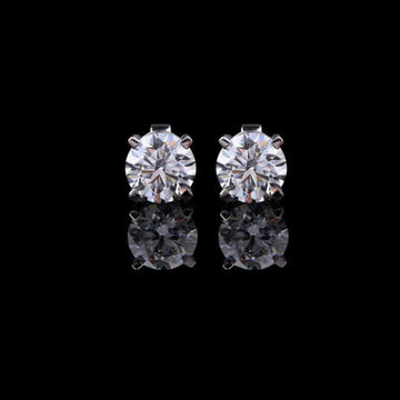 Desire Round Lab Grown Diamond Stud Earrings Custom Jewelry
