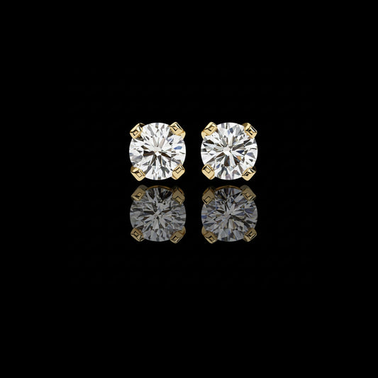 Real Sparkle Lab Grown Round Diamond Cut Earring Responsible Sourcing For Her