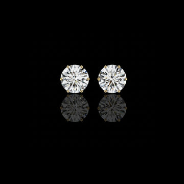 2.57 TCW Lab Grown Round Cut Diamond Jacket Earrings Elevate Your Everyday Look Classy