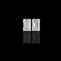 2.39 TCW Stunning Moissanite Diamond Emerald Cut Earrings Crafted with Care Designed to Dazzle For Her