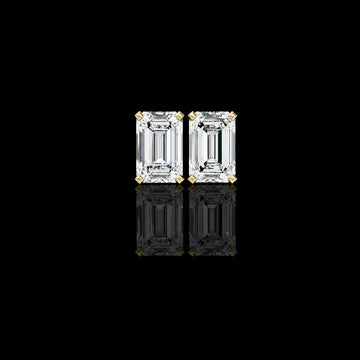 2.39 TCW Stunning Moissanite Diamond Emerald Cut Earrings Crafted with Care Designed to Dazzle For Her