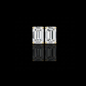 2.40 TCW Stunning Moissanite Diamond Emerald Cut Earrings Crafted with Care Designed to Dazzle For Her