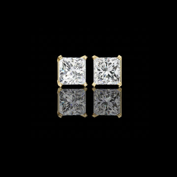 3.04 TCW Discover the Beauty of Moissanite Princess Diamond Earrings For Everyday