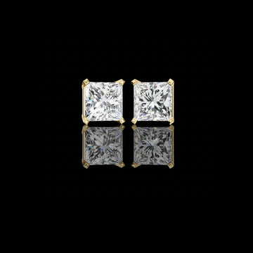 Discover the Beauty of Lab Created Princess Diamond Earrings For Everyday