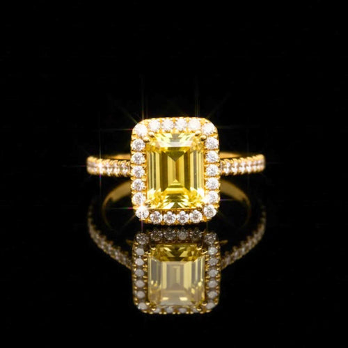 Moissanite Fancy Color Ring