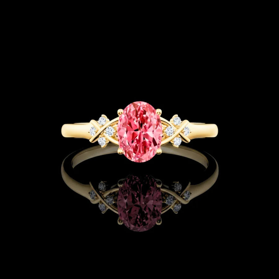Lab Diamond Fancy Color Ring