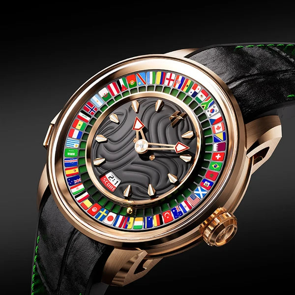 Sports Series Rose Gold World Football Limited Edition Automatic Watch