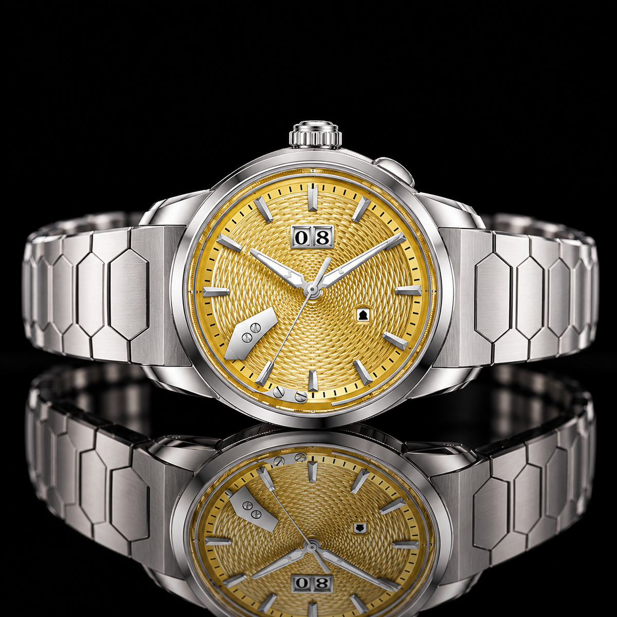 Sound Of Nature Guilloche Dial Yellow Titanium Chiming Limited Edition Automatic Watch