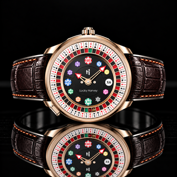 Casino Series Rose Gold Poker Roulette Automatic Watch