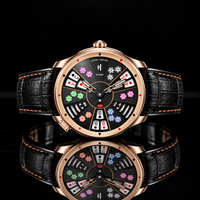 Casino Series Rose Gold Three Card Poker Automatic Watch