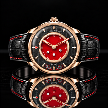 Casino Series Red Rose Gold Sic Bo Automatic Watch