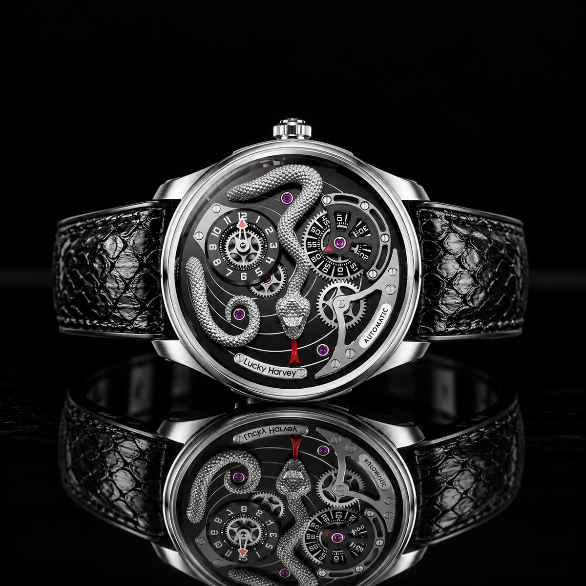 Craftmanship Series Silver Snake Automatic Watch