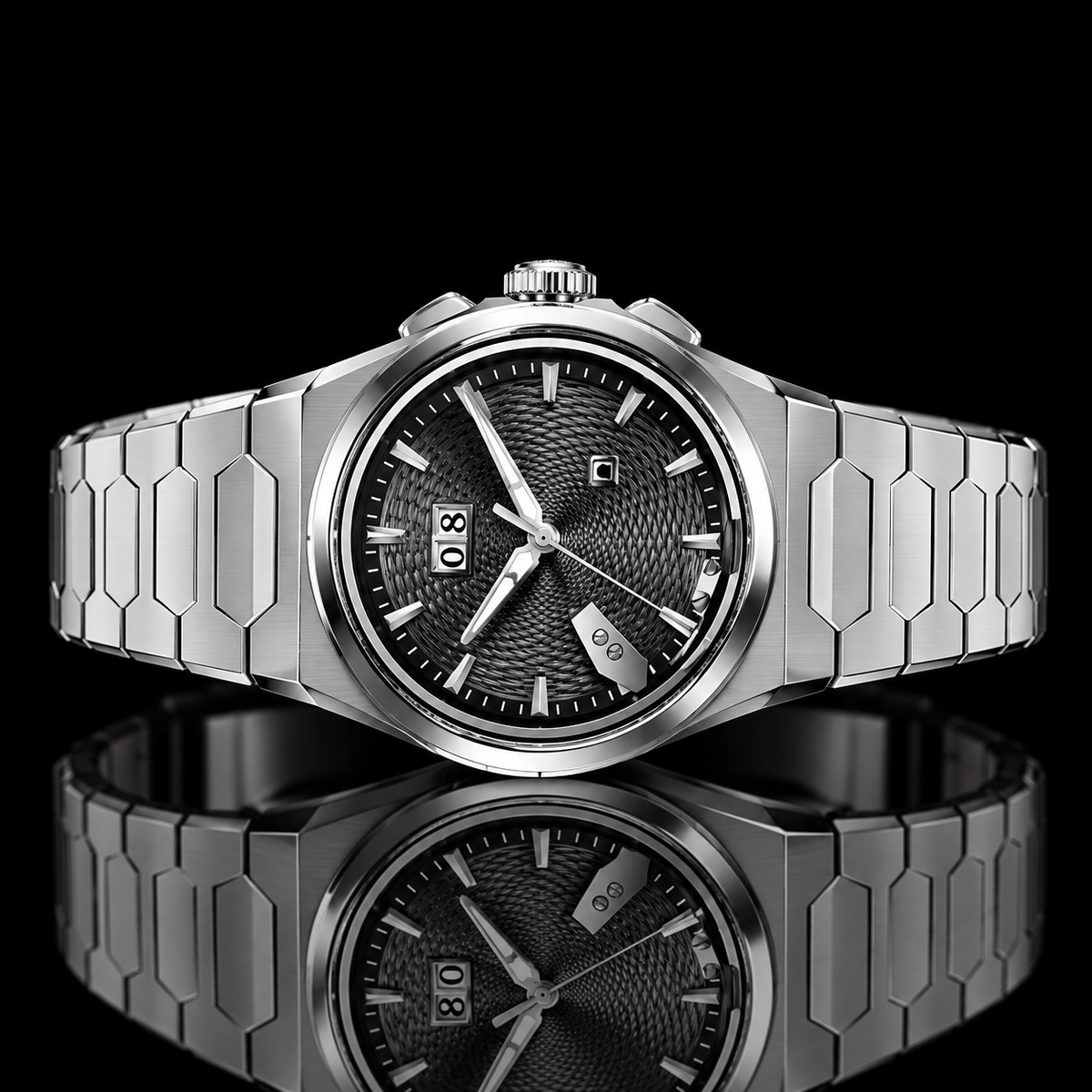 Sound Of Nature Guilloche Dial Black Titanium Chiming Limited Edition Automatic Watch