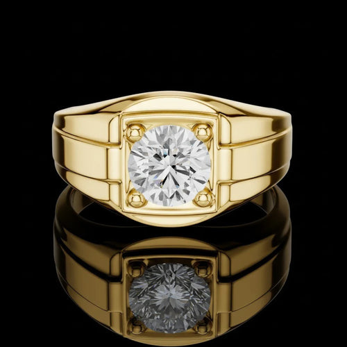 Moissanite Fine Jewelry Men's Ring