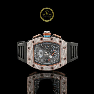 Velocity VVS Diamond Chronograph with Racing-Grade Rubber Strap