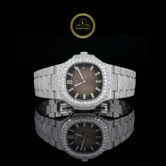 Luxury diamond-encrusted watch 