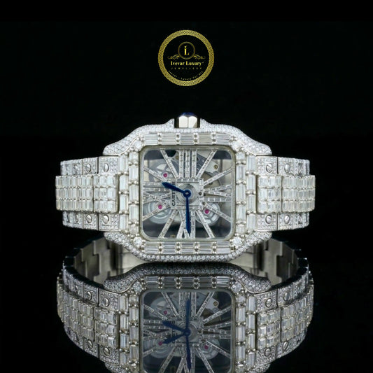 Luxury diamond-encrusted watch 