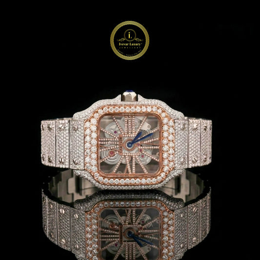 Luxury diamond-encrusted watch 