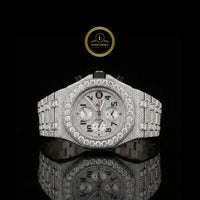 Exclusive Full Iced Out Diamond Watch Ivevar White Fire For Every Day