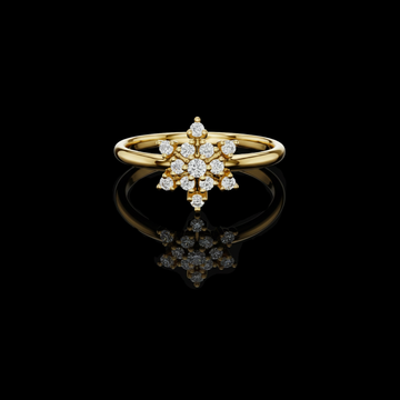 0.015 CT Timeless Featuring a Radiant Multi Stone Moissanite Round Diamond Bloom