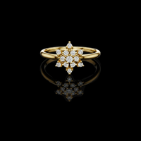 Cluster Setting Round Diamond Lab Grown Ring