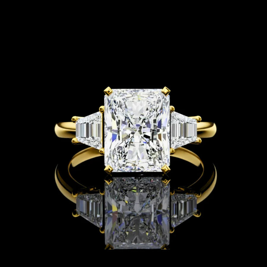 Lab Diamond Three Stone Ring