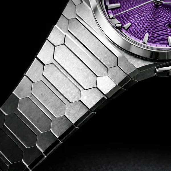 Sound Of Nature Guilloche Dial Purple Titanium Chiming Limited Edition Automatic Watch