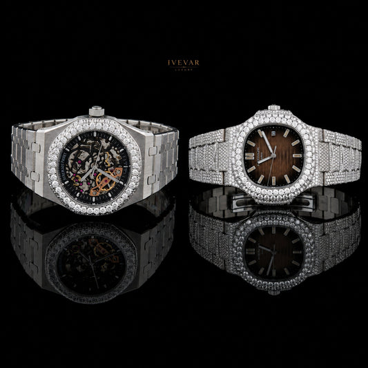 Premium Moissanite Iced-Out Watches with Diamond Bezel Hip Hop Luxury Men’s Watch By Ivevar
