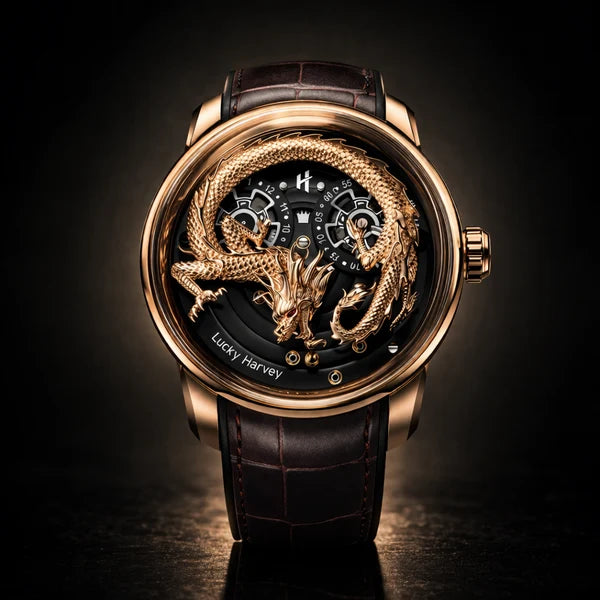 Craftsmanship Series Rose Gold Dragon Automatic Watch