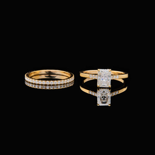 Moissanite Fine Jewelry Bridal Ring Set