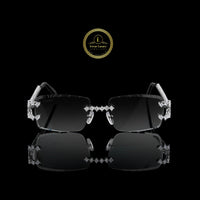 Luxury Diamond Rimless Sunglasses with Custom VVS Setting
