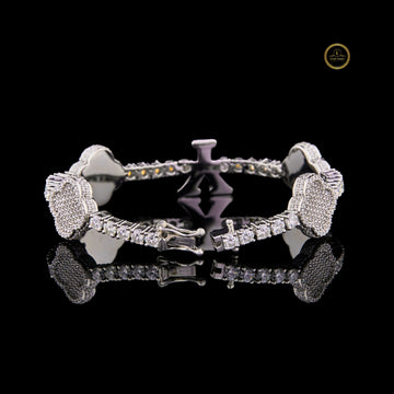 Sparkling Heart Lab Grown Diamond Tennis Bracelet for Everyday Wear