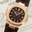 Luxury Rose Gold Watch with Brown Leather Strap Elegant Design