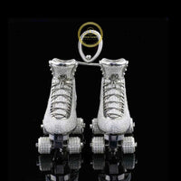 Iced-Out Custom Lab Diamond Roller Skates Hip Hop Pendant Charm
