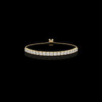 2.8 MM Adjustable Round Lab Grown Diamond Tennis Bracelet