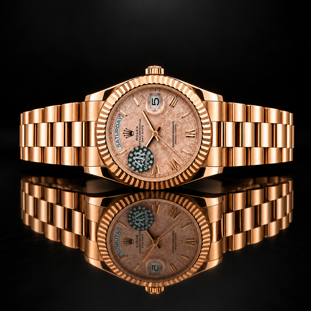 Luxury Gold & Rose Gold Day-Date Watches Elegant Color Dials & Premium Watch