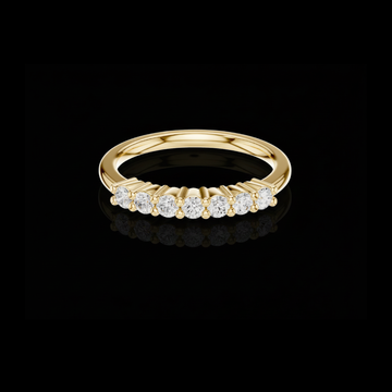 0.24 TCW Luxury Round Cut Lab Grown Diamond Bar Set Dainty Minimalist Stacking Anniversary Ring for Women