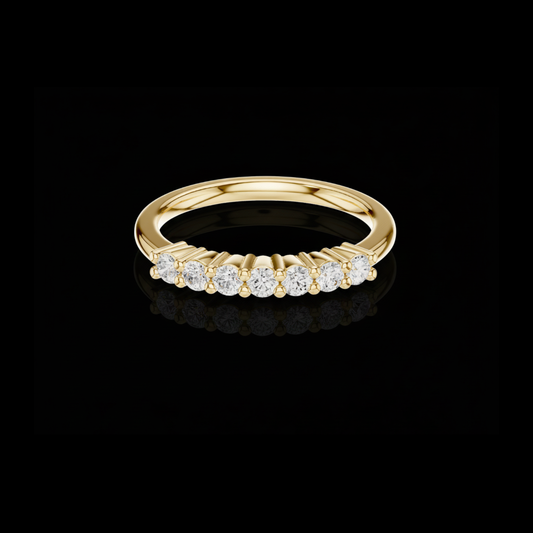 0.24 TCW Luxury Round Cut Lab Grown Diamond Bar Set Dainty Minimalist Stacking Anniversary Ring for Women