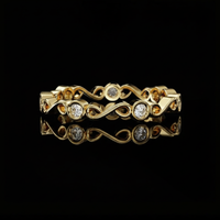 0.21 TCW Eternal Winter Round Cut Lab Grown Diamond Wedding Band for Your Forever